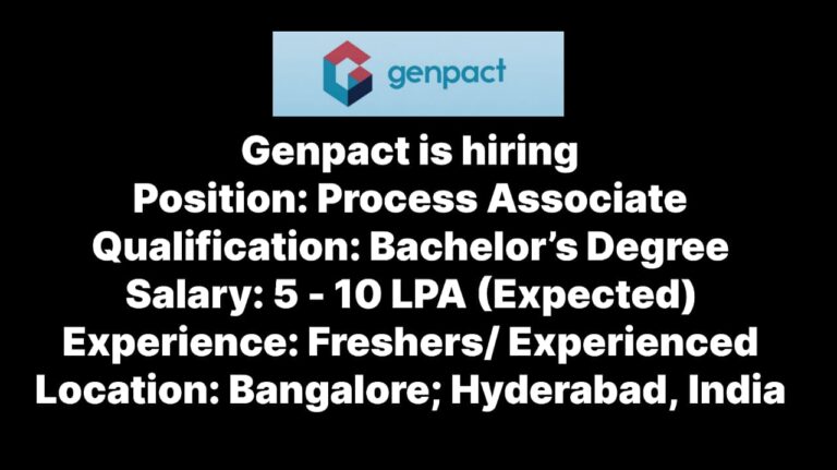 Genpact Recruitment Drive 2025