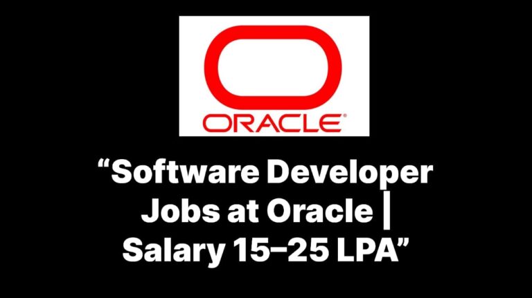 Software Developer Role at Oracle India