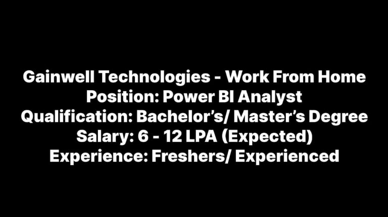Power BI Analyst Jobs at Gainwell: Remote Work & Salary Guide