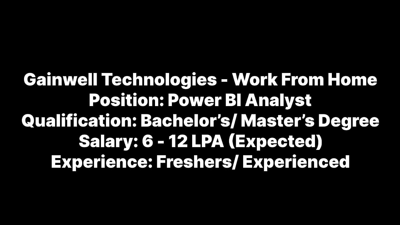 Power BI Analyst Jobs at Gainwell: Remote Work & Salary Guide