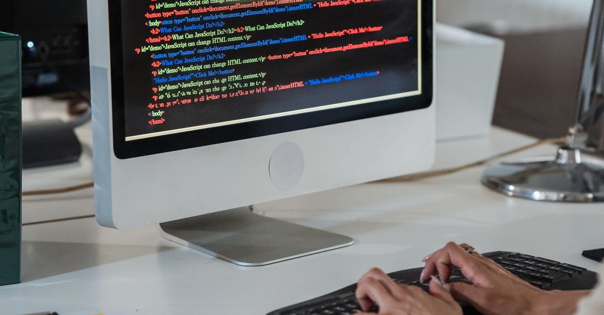 Person typing code during a technical interview preparation session